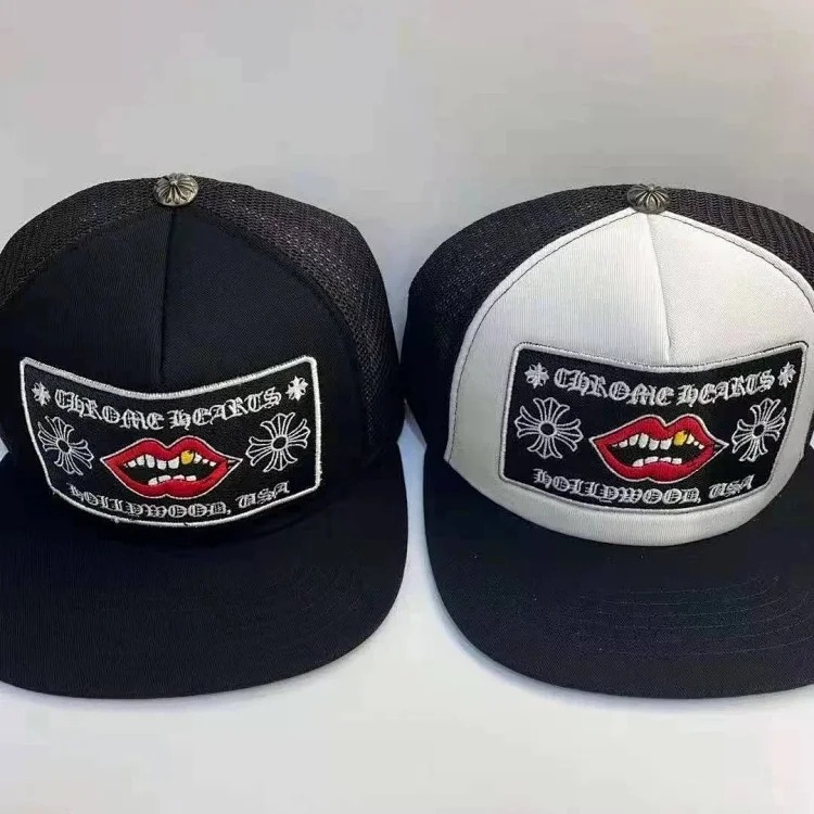 Hat Sanskrit embroidery color-blocked peaked cap couple style cross-border flat top