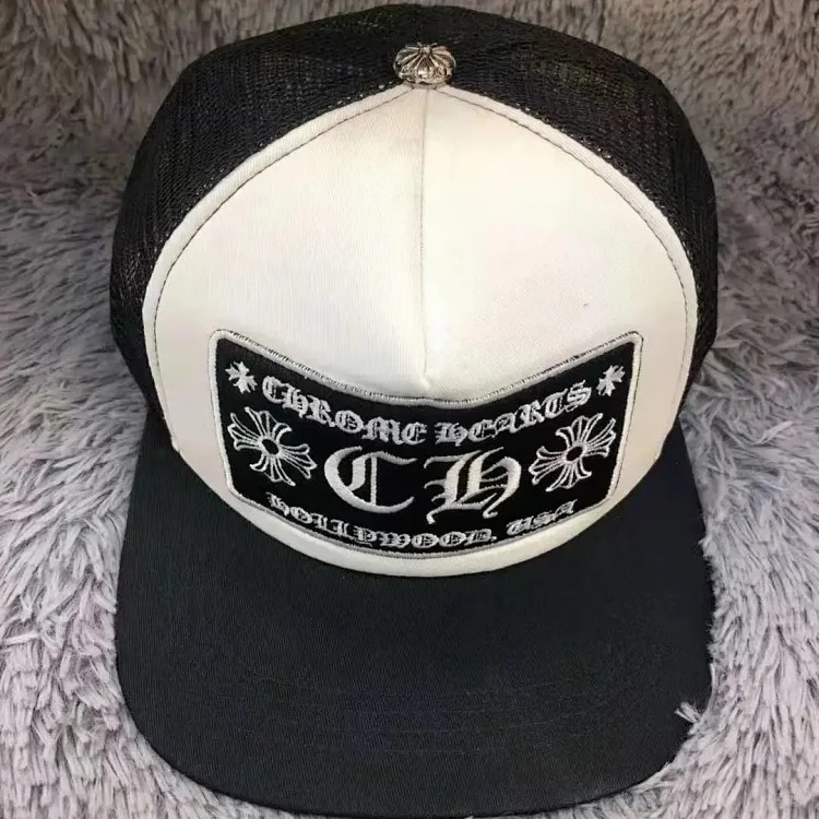 Hat Sanskrit embroidery color-blocked peaked cap couple style cross-border flat top