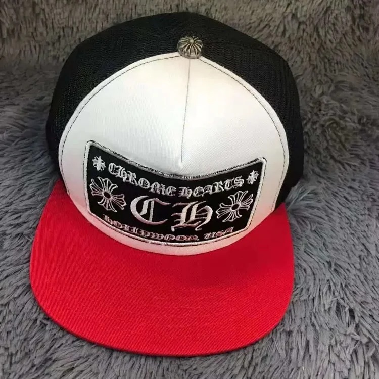 Hat Sanskrit embroidery color-blocked peaked cap couple style cross-border flat top