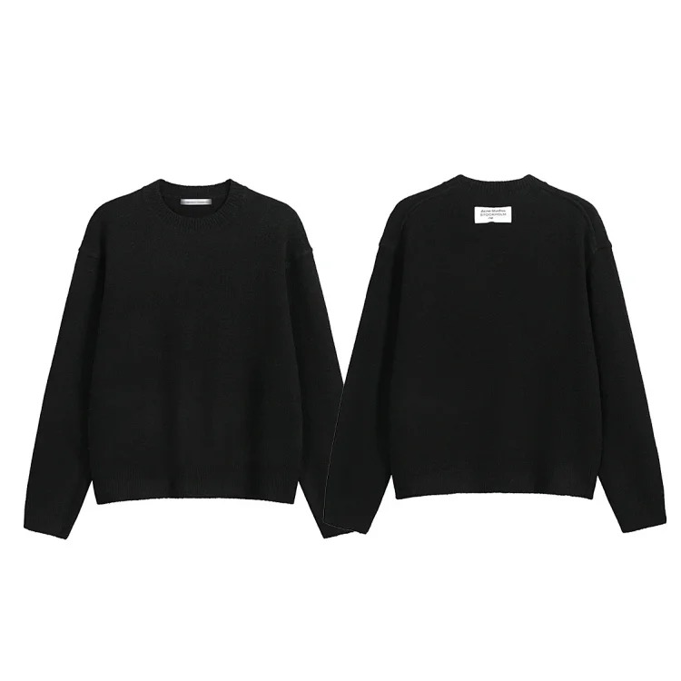 AC back label knitted sweater light luxury men and women same style loose autumn and winter new style
