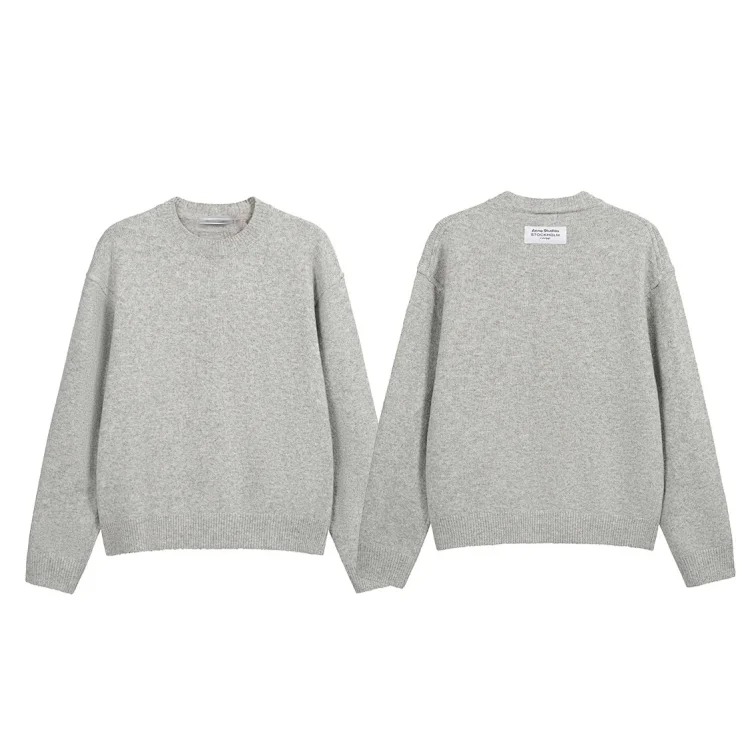 AC back label knitted sweater light luxury men and women same style loose autumn and winter new style