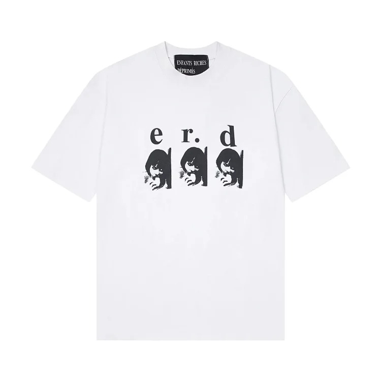 Quiet Eye Print Round Neck Short Sleeve T-Shirt