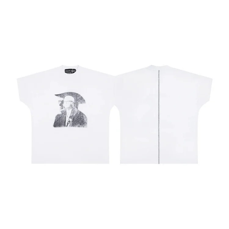 Quiet Eye Print Round Neck Short Sleeve T-Shirt