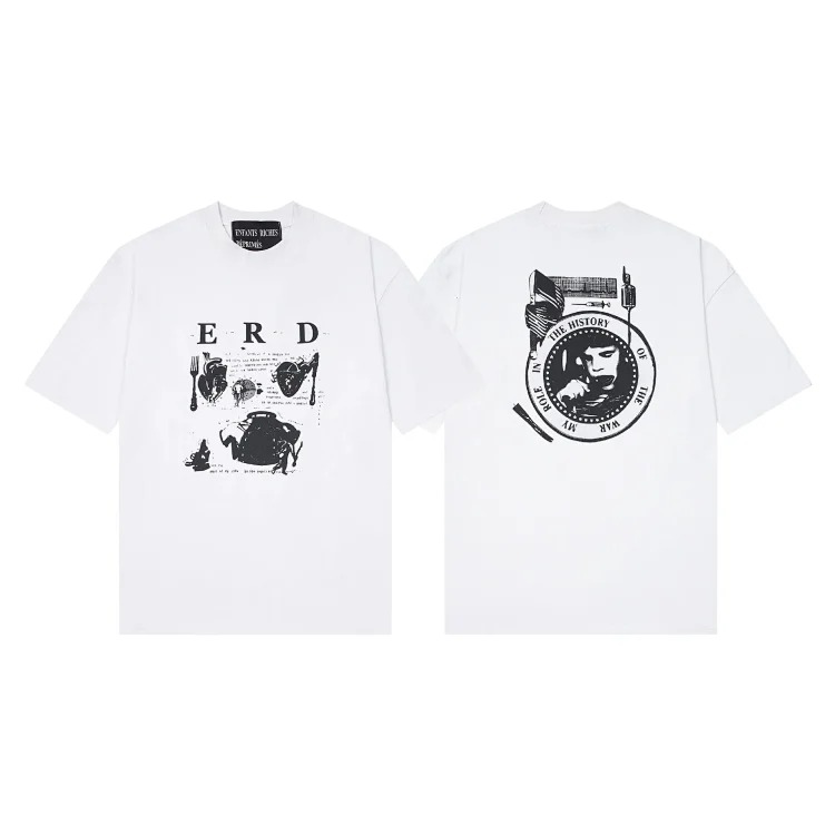 Quiet Eye Print Round Neck Short Sleeve T-Shirt