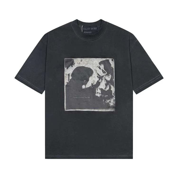 Quiet Eye Print Round Neck Short Sleeve T-Shirt