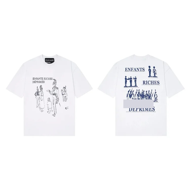 Quiet Eye Print Round Neck Short Sleeve T-Shirt