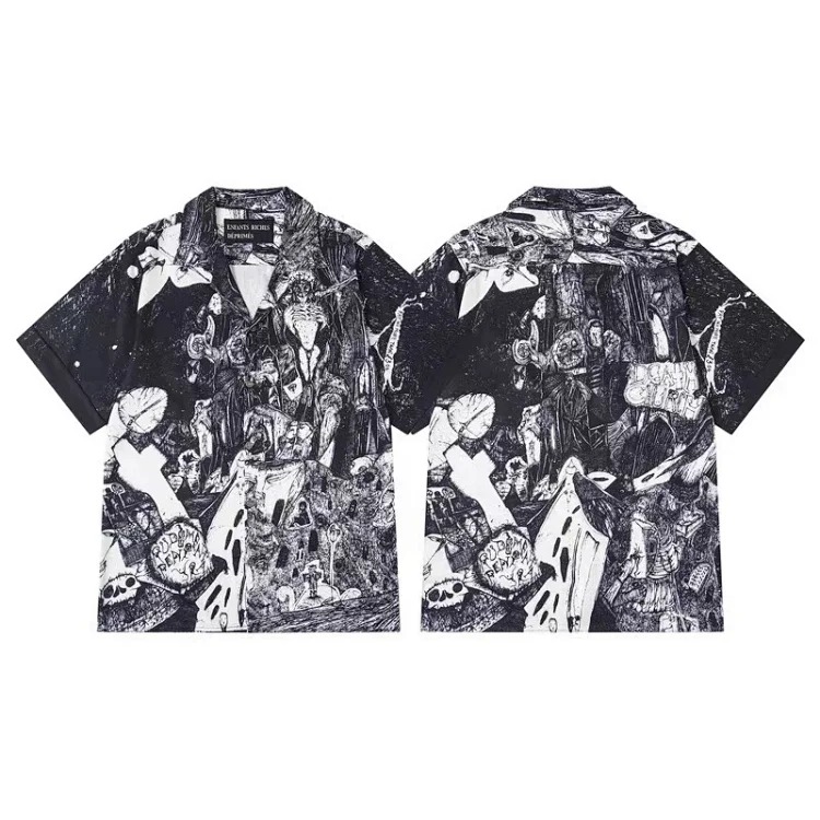 Quiet Eye Print Round Neck Short Sleeve T-Shirt