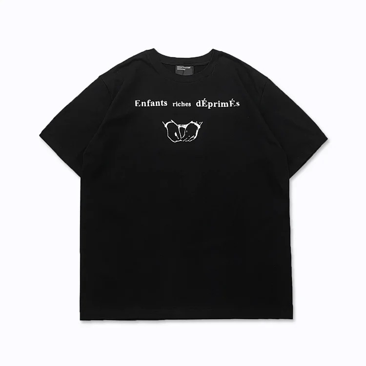 Quiet Eye Print Round Neck Short Sleeve T-Shirt