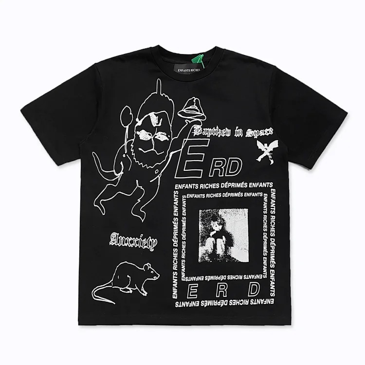 Quiet Eye Print Round Neck Short Sleeve T-Shirt