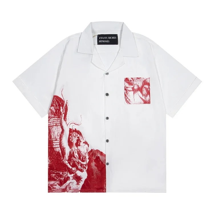 Quiet Eye Print Round Neck Short Sleeve T-Shirt