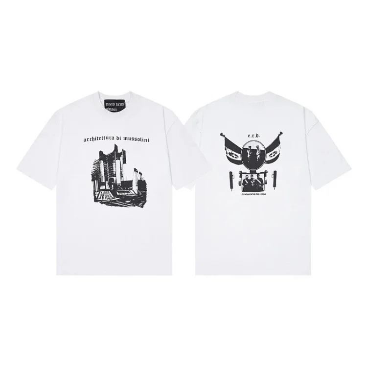 Quiet Eye Print Round Neck Short Sleeve T-Shirt