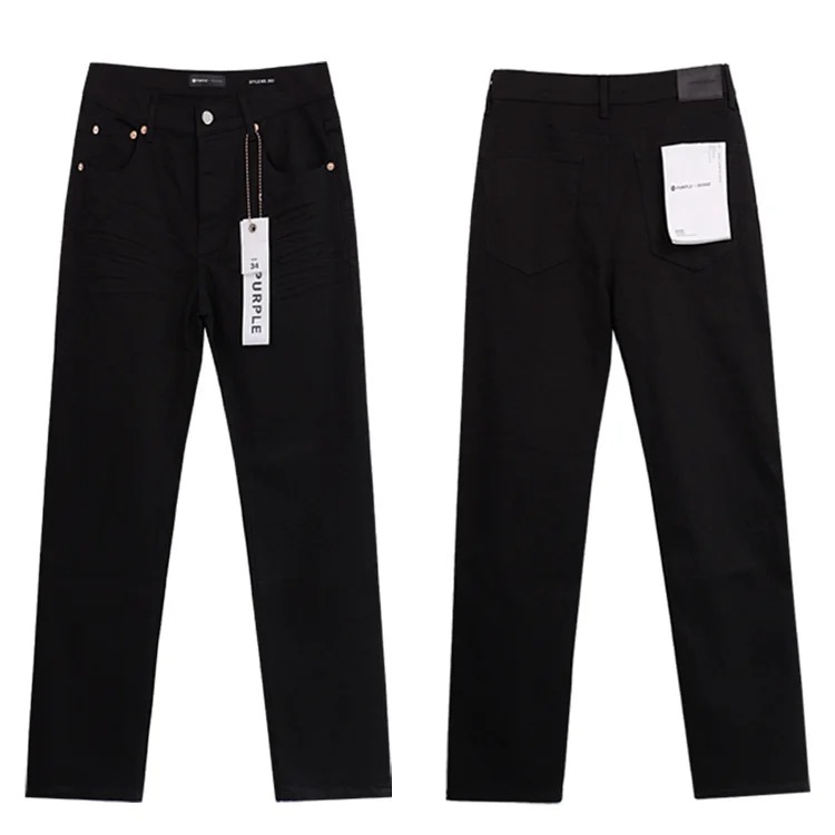 Amiri American high street trendy brand purple small feet straight leg splashed ink graffiti scratched ripped skinny jeans