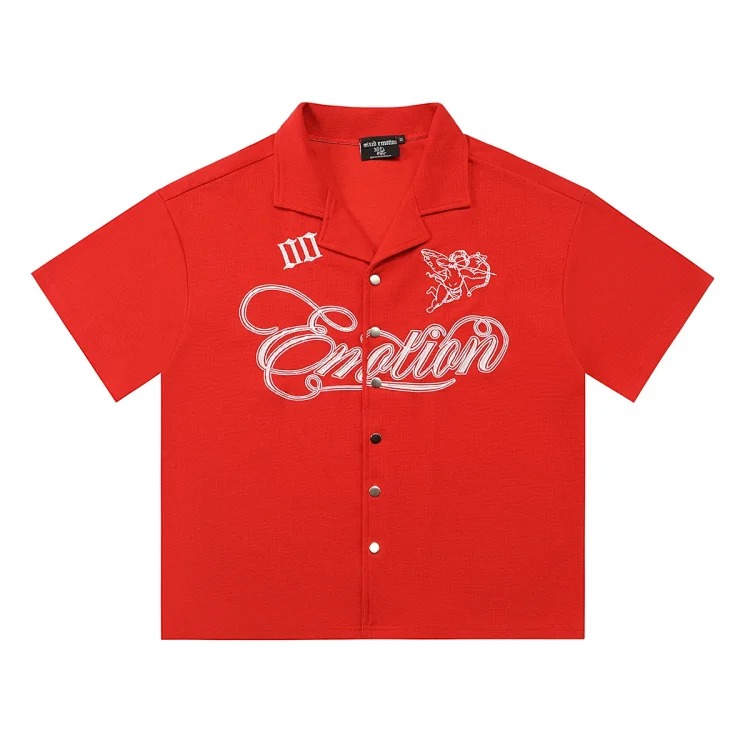 Men's short-sleeved T-shirt with rhinestone color half-sleeve