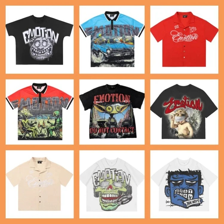Men's short-sleeved T-shirt with rhinestone color half-sleeve