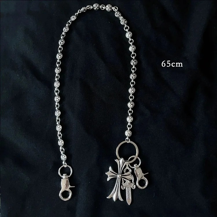 Multi-element trouser chain cross waist chain lobster clasp pendant jeans chain