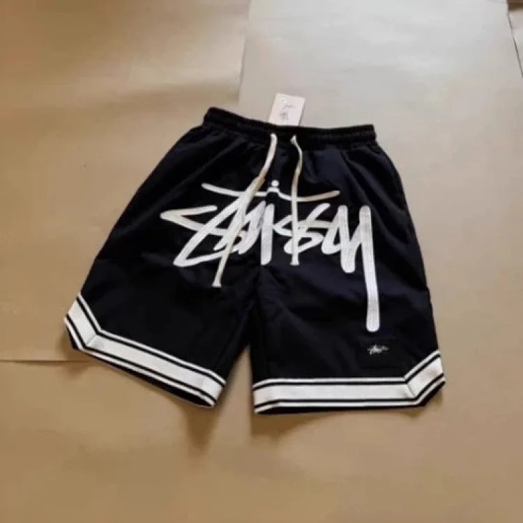 Simple letter embroidery sports beach casual quick-drying three-quarter pants basketball shorts