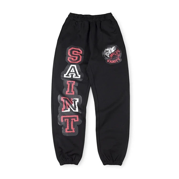 SAINT VANITY letter print casual sweatshirt and trousers suit