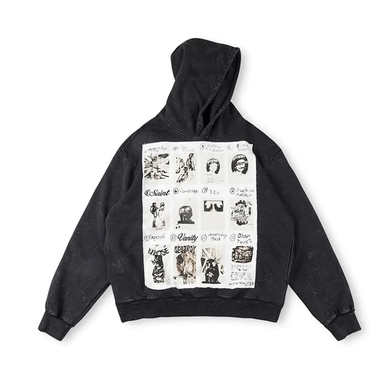 SAINT VANITY letter print casual sweatshirt and trousers suit