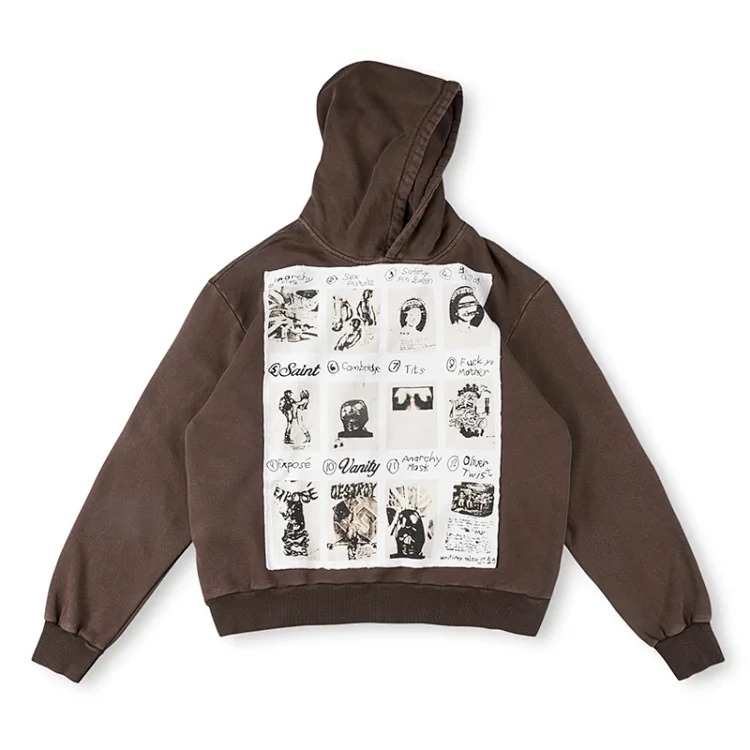 SAINT VANITY letter print casual sweatshirt and trousers suit