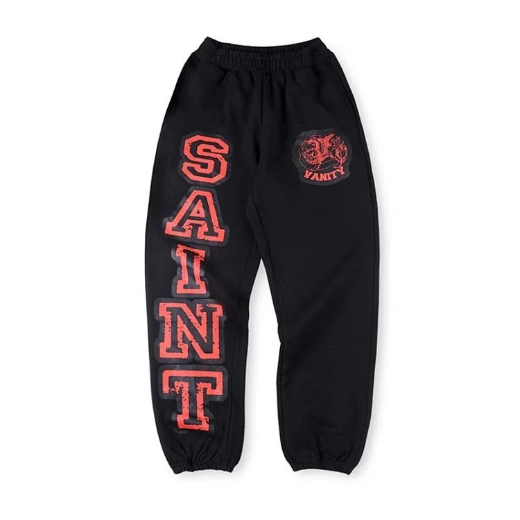 SAINT VANITY letter print casual sweatshirt and trousers suit