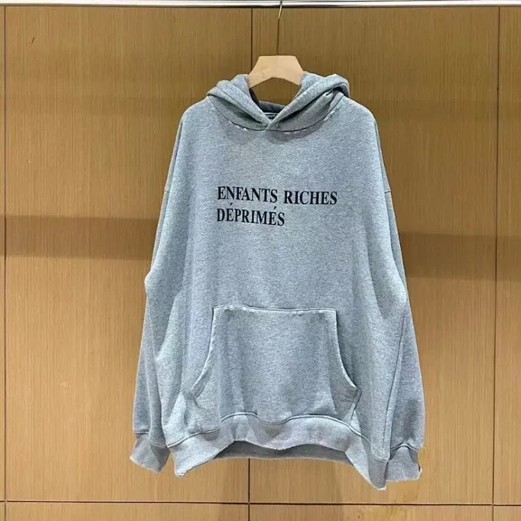 Portrait printed letters long-sleeved men's and women's loose hoodies sweatshirts high street casual