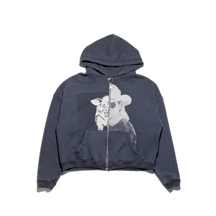 Portrait printed letters long-sleeved men's and women's loose hoodies sweatshirts high street casual