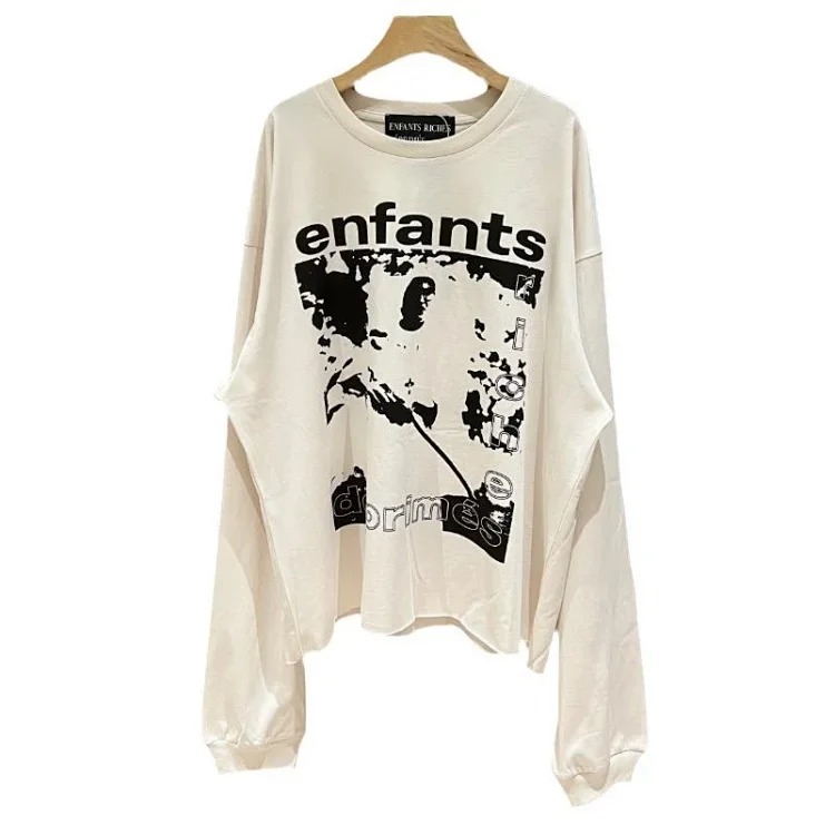 Portrait printed letters long-sleeved men's and women's loose hoodies sweatshirts high street casual