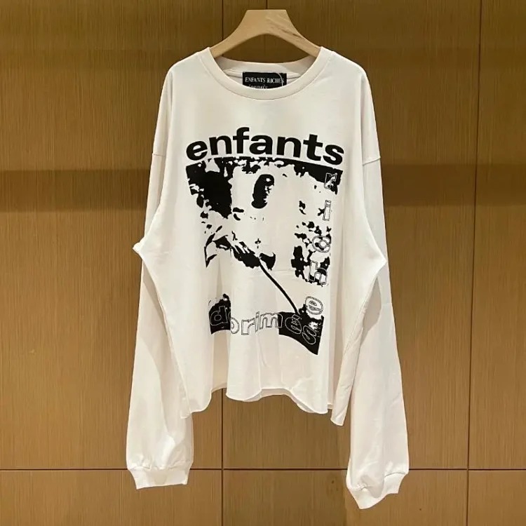 Portrait printed letters long-sleeved men's and women's loose hoodies sweatshirts high street casual