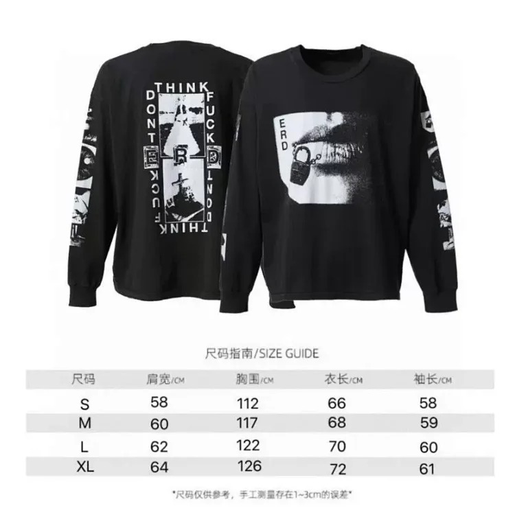 Melancholy rich second generation washed and aged letter print hooded sweatshirt