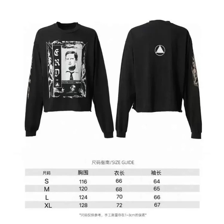 Melancholy rich second generation washed and aged letter print hooded sweatshirt
