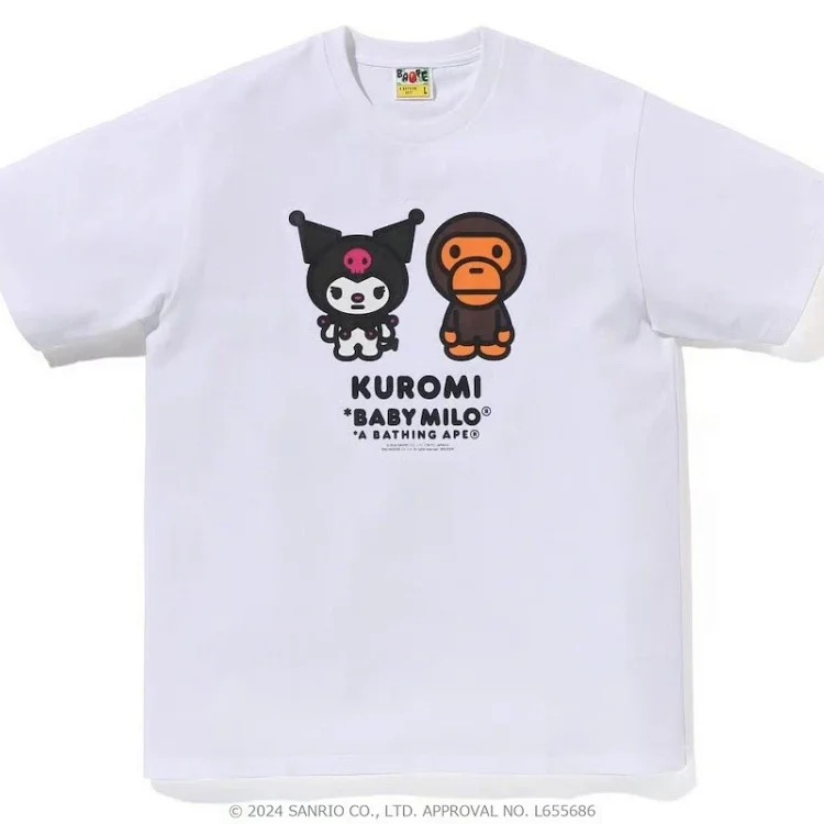 Printed loose short-sleeved T-shirts for men and women, couples