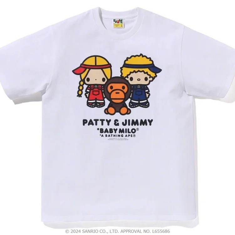 Printed loose short-sleeved T-shirts for men and women, couples