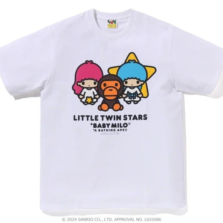 Printed loose short-sleeved T-shirts for men and women, couples
