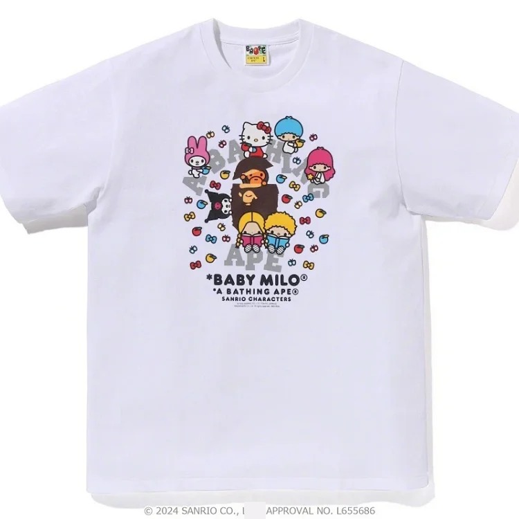 Printed loose short-sleeved T-shirts for men and women, couples