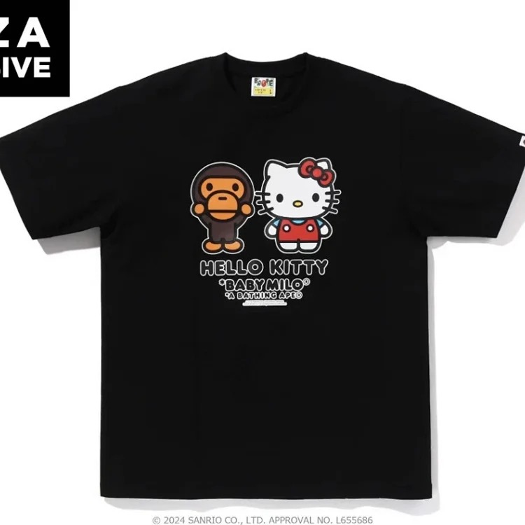 Printed loose short-sleeved T-shirts for men and women, couples