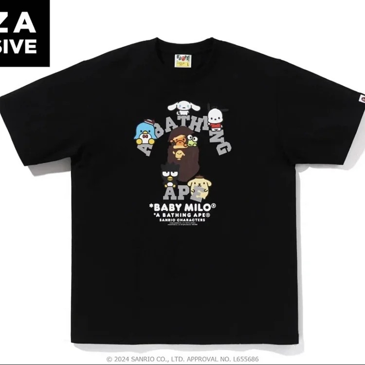 Printed loose short-sleeved T-shirts for men and women, couples