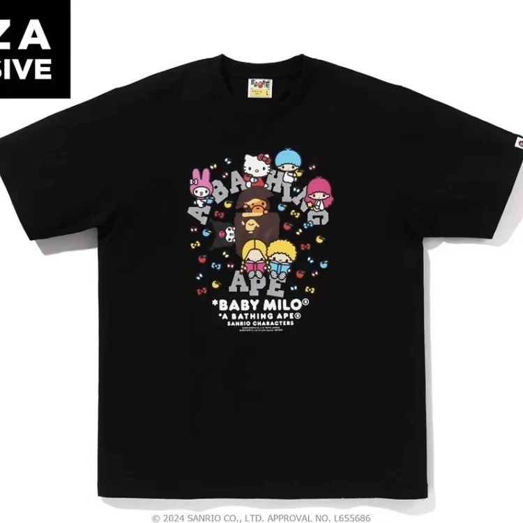 Printed loose short-sleeved T-shirts for men and women, couples
