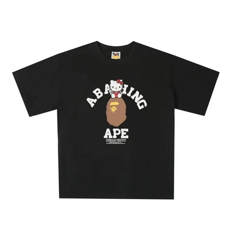 Printed loose short-sleeved T-shirts for men and women, couples
