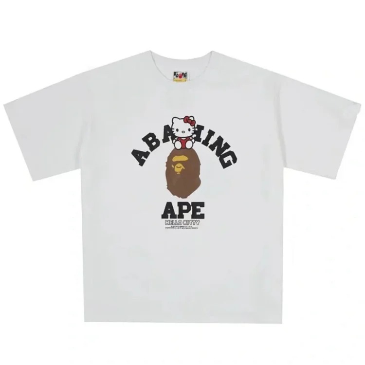 Printed loose short-sleeved T-shirts for men and women, couples