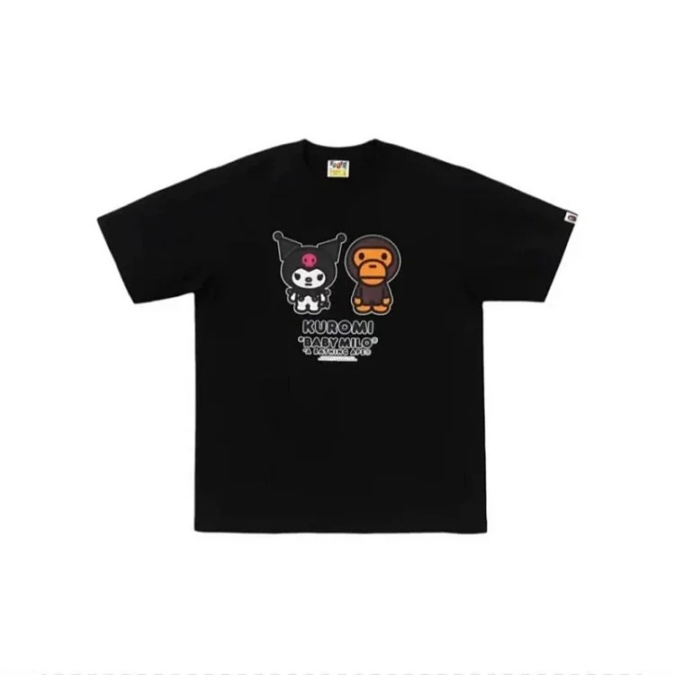Printed loose short-sleeved T-shirts for men and women, couples