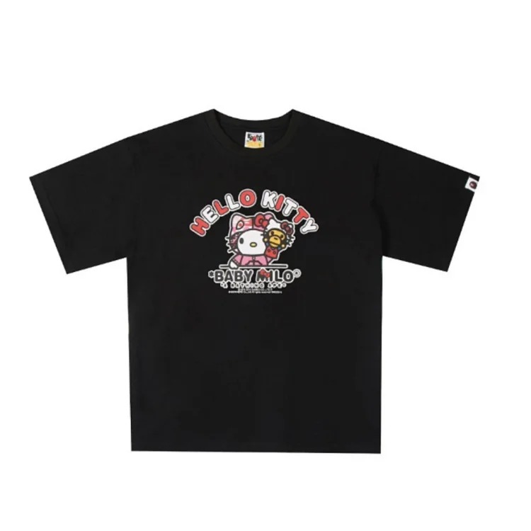 Printed loose short-sleeved T-shirts for men and women, couples