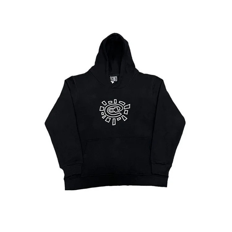 Beautiful autumn and winter sun roll basic printed velvet hooded sweatshirt casual sweatpants