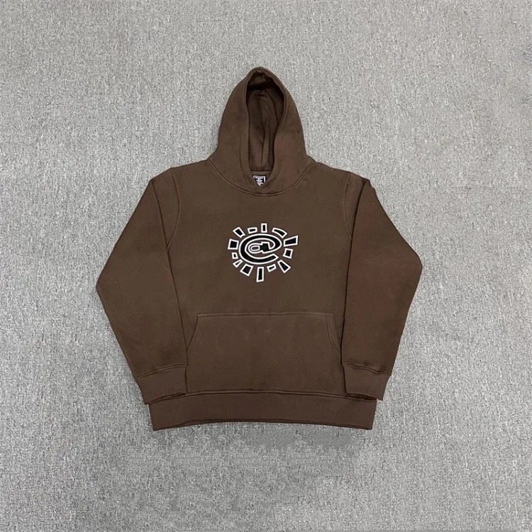 Beautiful autumn and winter sun roll basic printed velvet hooded sweatshirt casual sweatpants
