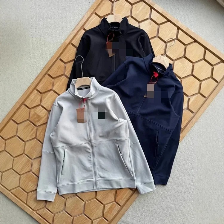 Men's new autumn knitted stand collar jacket, fashionable casual sports