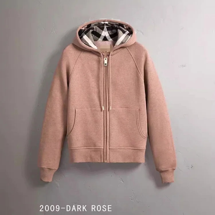 Hooded men's and women's sweatshirt foreign trade women's jacket full cardigan zipper