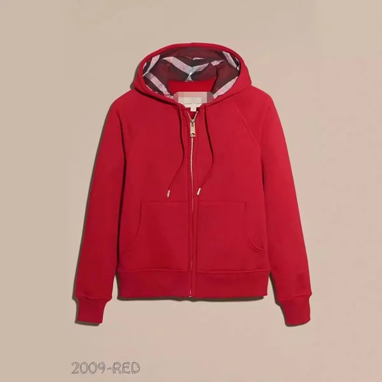 Hooded men's and women's sweatshirt foreign trade women's jacket full cardigan zipper