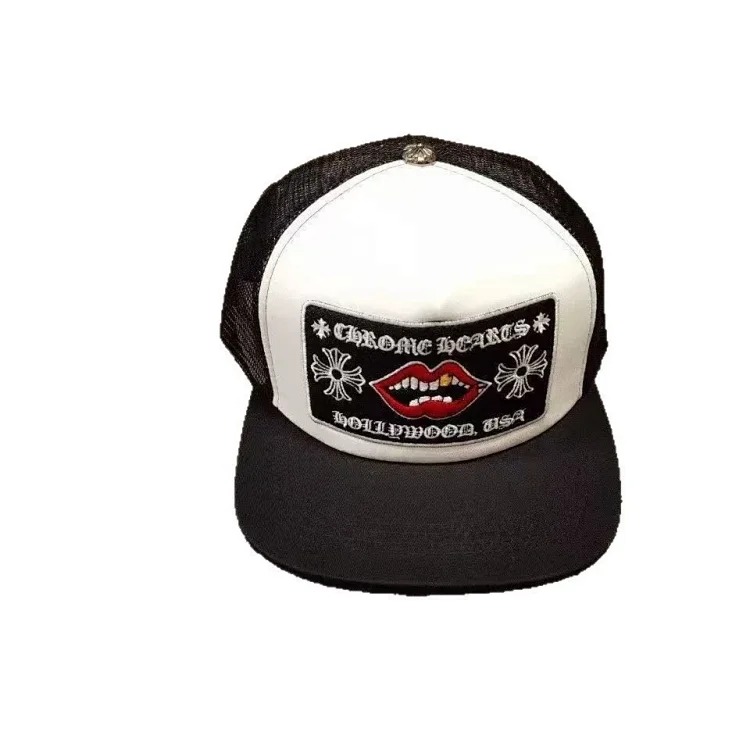 Fashionable embroidered flat brim sun hat