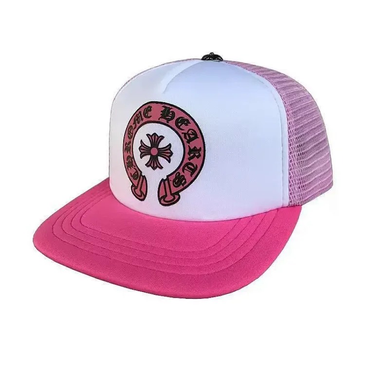 Fashionable embroidered flat brim sun hat