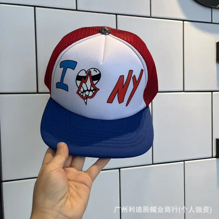 Fashionable embroidered flat brim sun hat