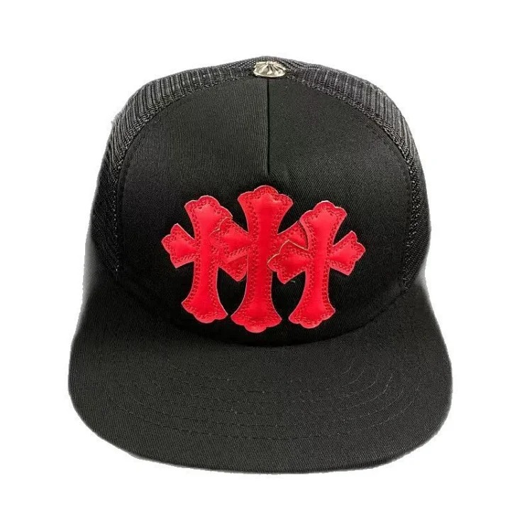 Fashionable embroidered flat brim sun hat